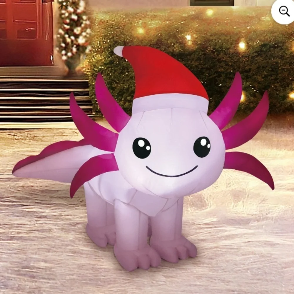 Holiday Time axolotl inflatable
